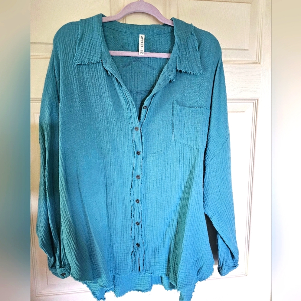 Zenana button down shirt